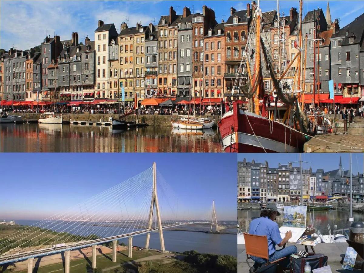 Le Fleur"H"On 11 D'Honfleur, T2 En Residence Avec Piscine, Wifi Et Parking Gratuits Equemauville Ngoại thất bức ảnh